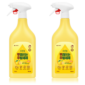 자연퐁 뿌려쓰는 주방세제 본품 레몬향, 750ml, 2개