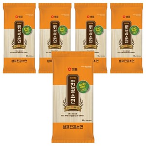 샘표 진공소면, 900g, 5개