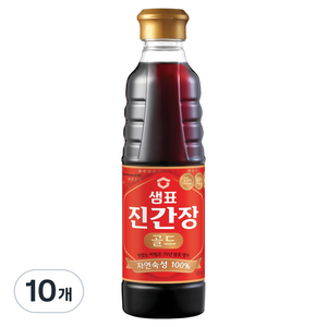 샘표 진간장 골드, 500ml, 10개