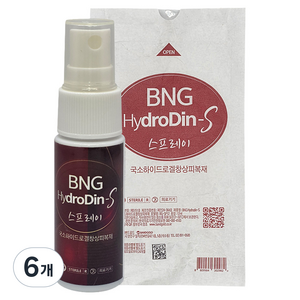 밴드골드 BNG하이드로딘에스 스프레이, 6개, 12ml