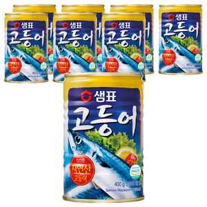 샘표 원터치 고등어 통조림, 400g, 8개