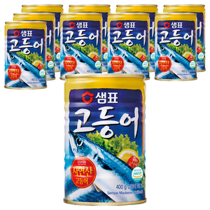 샘표 원터치 고등어 통조림, 400g, 10개