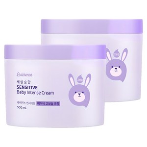베비언스 세상순한 센서티브 베이비 고보습 크림, 500ml, 2개