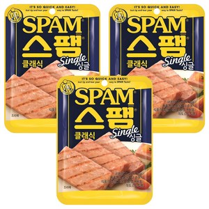 스팸 싱글 클래식, 80g, 3개