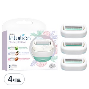 인튜이션 제모날 혼합팩 리필, 3개입, 4세트