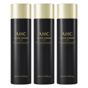 AHC 블랙캐비어로션, 140ml, 3개