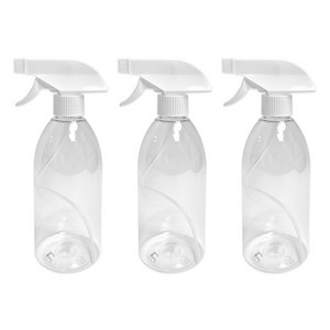 월드크린 투명 분무기 500ml, 3개, 랜덤 발송