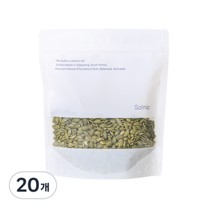 솔닙 담백하고 고소한 호박씨, 400g, 20개