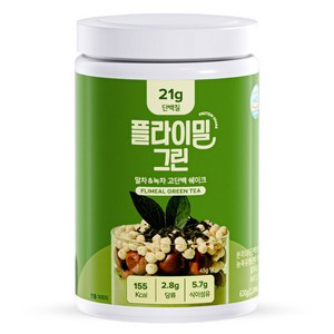 플라이밀 단백질 쉐이크 대용량 그린 녹차맛, 630g, 1개