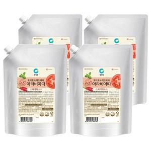 청정원 아라비아따 스파게티소스, 2kg, 4개