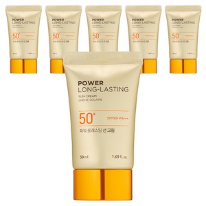 더페이스샵 파워 롱래스팅 선크림 SPF50+ PA+++, 50ml, 6개