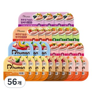 듀먼 전연령용 강아지 종합 8종 버라이어티 화식사료, 혼합맛, 100g, 56개