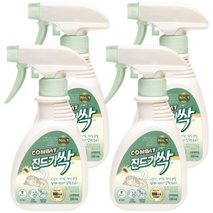 컴배트 진드기싹 스프레이 살충제, 290ml, 4개
