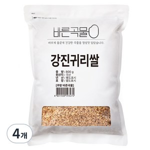 바른곡물 국산 강진 귀리쌀, 800g, 4개