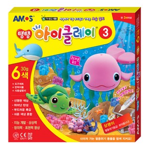 아모스 탱탱아이클레이 3 14000, 6색, 180g, 1개