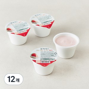 불가리스 유당 제로 요거트 딸기, 80g, 12개