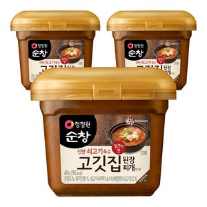 청정원순창 고깃집 된장찌개 양념, 450g, 3개