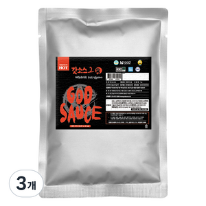 갓소스 2단계 매운맛, 1kg, 3개
