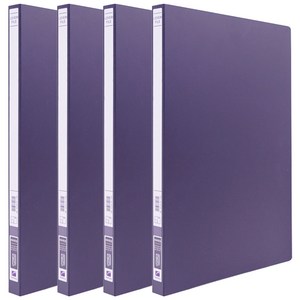희망사무포인트 PP 레바화일 A4, 흑색, 4개