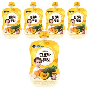 베베쿡 처음먹는 단호박 퓨레, 80g, 5개