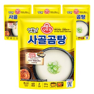 오뚜기옛날 사골곰탕 국물, 500g, 4개