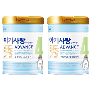 남양유업 아기사랑 수 어드밴스 분유 4단계, 750g, 2개