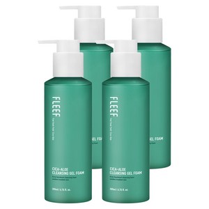 플리프 시카 알로에 클렌징 젤 폼, 200ml, 4개