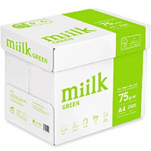 miilk 그린 복사용지 75g, A4, 2500개 골드박스 특가