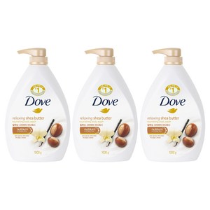 도브 릴랙싱 시어버터 바디워시, 1kg, 3개