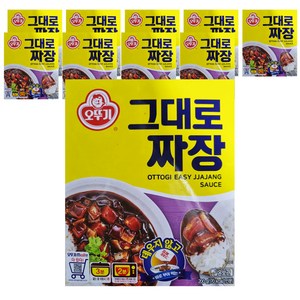 오뚜기 그대로짜장, 200g, 10개
