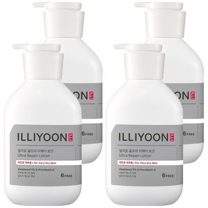 일리윤 울트라 리페어 바디로션, 528ml, 4개