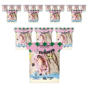 Cooing 에어드라이 썸머 팬티형 기저귀 남여공용, 특대형(XL), 440매