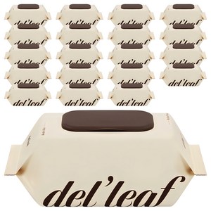 델리프 엠보싱 넘버5 베이지 대용량 저자극 아기물티슈 캡형, 50g, 100매, 20개