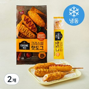 동원 퀴진 크리스피핫도그 (냉동), 80g, 5개입, 2개