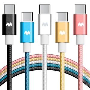구스페리 C타입 to USB 고속충전 케이블, 2m, 혼합색상, 5개
