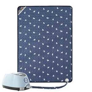 HanilMedical 프리미엄 워셔블 온수매트 비숑 네이비, 더블(140 x 200 cm)