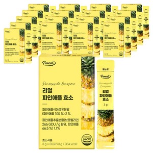퍼니트 리얼 파인애플 효소 30p, 90g, 18개
