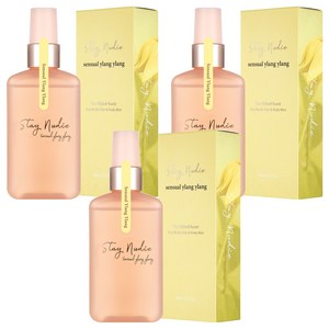 바디홀릭 스테이누디 헤어 앤 바디미스트 센슈얼 일랑일랑, 3개, 100ml