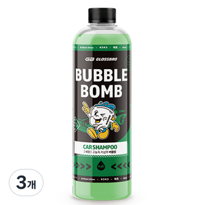 글로스브로 초고농축 버블밤 카샴푸, 500ml, 3개