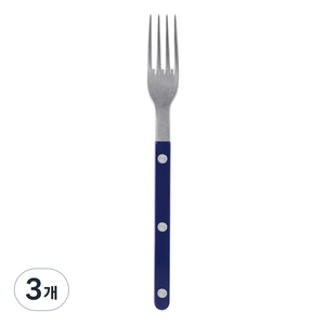 사브르 비스트로 빈티지 솔리드 샐러드 포크, 네이비블루, 3개