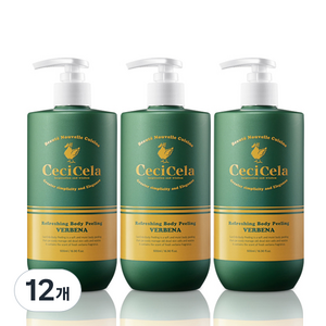 쎄씨쎌라 리프레싱 바디필링, 500ml, 12개
