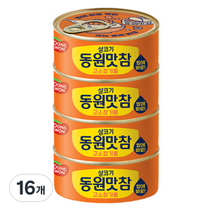 동원 살코기 맛참 고소참기름, 135g, 16개
