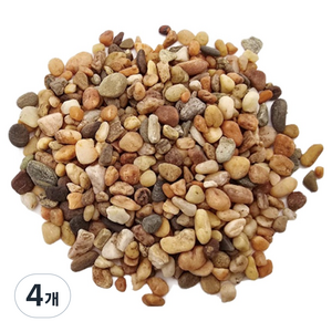 샘아쿠아 리프레쉬 자갈 3~5mm 4kg, 레드 메콩리버, 4개