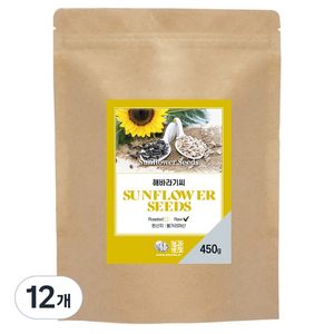 견과공장 불가리아산 해바라기씨 특, 450g, 12개