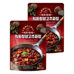 차오차이 직화 청양고추 짜장, 180g, 2개