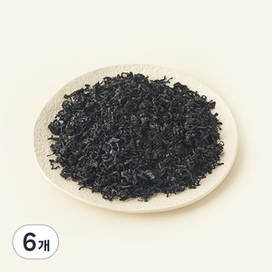 유기식품 인증 부드러운 자른미역, 200g, 6개