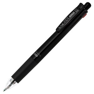 제브라 볼샤 사라사 4+1 J4SA11 볼펜 0.5mm + 샤프 0.5mm, 블랙, 1개