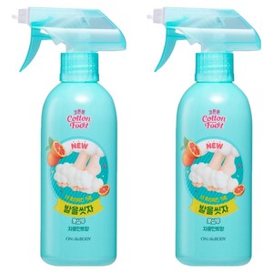 온더바디 코튼풋 발을 씻자 풋샴푸 자몽 민트향, 1개입, 2개, 385ml