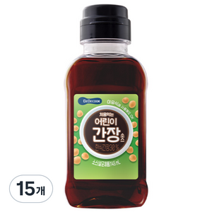 베베쿡 처음먹는 어린이 간장소스, 한식 간장, 145ml, 15개
