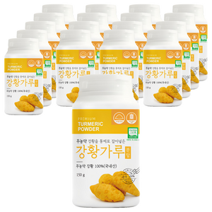 유기농마루 정품 통째로 갈아넣은 강황가루, 150g, 18개
